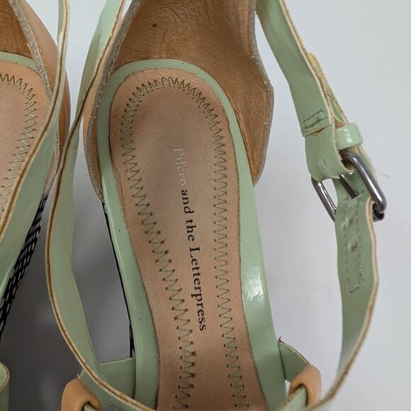 Anthropologie Pilcro and the Letterpress Polka Dot Wedge Heels Size 7M - Picture 6 of 14